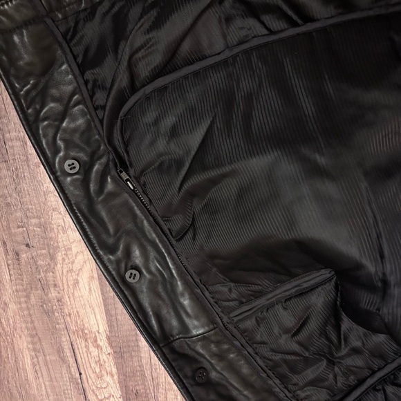 90’s Vintage Danier women Black Leather Field with detachable insulated lining - Picture 5 of 6